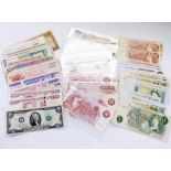 Withdrawn - Bank Notes - Collection of English and Foreign bank notes, etc including a rare USA $2
