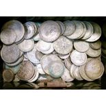 Coins - Quantity of Old English and Foreign silver coinage, etc
