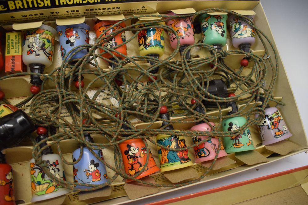 Two vintage boxed Mazda Mickey Mouse Christmas lights, British Thomson Houston (contents unchecked) - Image 5 of 6