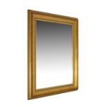 Reproduction rectangular gilt framed mirror, 60cm x 45cm