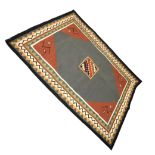 Flat woven rug or kelim, 174cm x 230cm