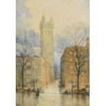 A.C. Fare - Watercolour - St Stephens Parish Church, Bristol, 34cm x 24cm, signed, framed and glazed