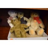 Steiff original teddy bear, 0201-41, together with Byron Bear, and two others (4)