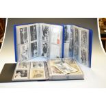 Postcards - Three albums to include; a good selection of Royal Commemoratives, 1951 Festival of