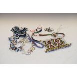 Collection of beadwork necklaces and accessories
