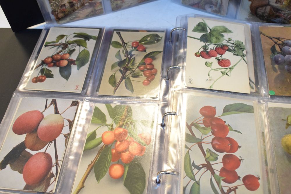 Postcards - two large albums containing a selection of garden, fruit and vegetable-themed postcards - Image 3 of 5