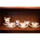 Late 19th/early 20th Century gaudy Welsh style tea set