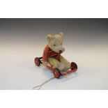 Vintage Chiltern Toys Rupert Bear, together with a metal red-painted Go-Kart, 22cm long