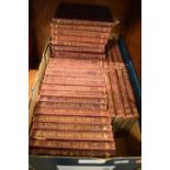 Books - Quantity of leather bound Shakespeare plays to include Othello, A Winters Tale, The Merchant