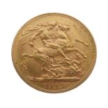 Gold Coin - George V sovereign, 1915