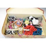 Assorted costume jewellery to include bead necklaces etc