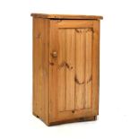 Yellow pine pedestal cabinet, 50cm x 35cm x 94cm high