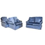 Modern lounge suite comprising: three seater settee, two seater settee and single chair