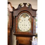 Early 19th Century mahogany cased eight day painted dial longcase clock, Joseph Gent, Walsall,