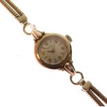 Rotary - Lady's 9ct gold dress watch, dial with Arabic even numbers, 17-jewel movement, 15mm