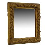Rectangular gilt framed mirror, 24cm x 20.5cm