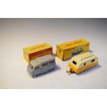 Dinky Toys die-cast model 295 Atlas Bus, together with 190 caravan, both boxed