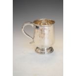 George V silver pint mug, Sheffield 1932, 12.5cm high, 8.1toz approx