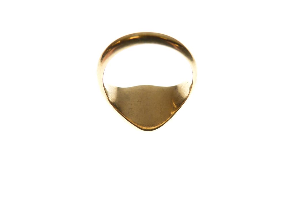 Gentleman's 18ct gold signet ring engraved with a stag, size N, 10.1g approx - Image 4 of 4