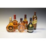 Whisky - Six bottles including; Dimple, Johnny Walker Gold Label, Cutty Sark, Chivas Regal, etc