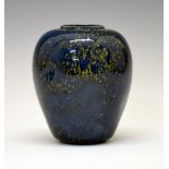 Unusual early 20th Century art pottery vase of ovoid form and particularly light construction,