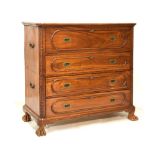 Late 19th Century Chinese Export camphor wood Campaign-style chest of drawers, attributed to Sui Kee