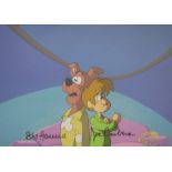 Hanna-Barbera - Original hand-painted production Cel - 'A Pup Named Scooby Doo', signed by William