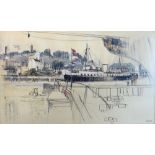 Patrick Collins RWA (Bristol Savages 20th Century School) - Pen and Ink and Watercolour - The