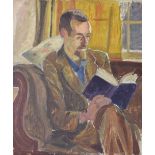 Kathleen Hale OBE (1898-2000) - Oil on board (double sided) - Portrait of Douglas McClean, the