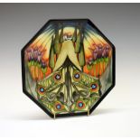 Moorcroft pottery octagonal dish, 'The Gate', designed by Kerry Goodwin, 2010, 74/150, 26cm