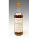 Wines & Spirits - One litre bottle of The Macallan single Highland malt Scotch whisky, 12 years