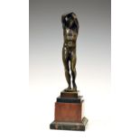 Circle of Emile Francois Rosseau (French, 1853-?) - 19th Century patinated bronze figure of a