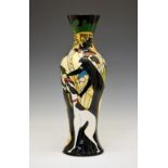 Large Moorcroft pottery limited edition 'Dog Walkers' vase designed by Kerry Goodwin, 2013, 7/15, of