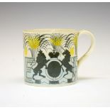 Rare Edward VIII Royal Commemorative Coronation mug, designed by Eric Ravilious for Wedgwood,