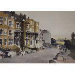 John Yardley (1933-) - Watercolour - 'Summer Evening, Clifton', view of Sion Hill, Clifton,