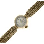 Omega - Lady's 9ct gold mechanical bracelet watch, London 1961, the circular dial with gilt and gilt