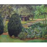 Kathleen Hale OBE (1898-2000) - Oil on canvas - 'Rabley Willow Garden', the home of the artist in
