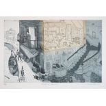 Chris Orr (1943-) - Aquatint etching - 'Deaf in Venice', No.27/75, signed in pencil and dated 1972
