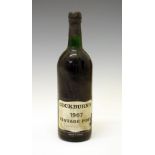 Wines & Spirits - Bottle of Cockburn's vintage port 1967 (1) Condition: Level and seal appears