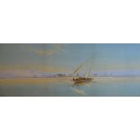 Augustus Osborne Lamplough (1877-1930) - Watercolour - 'On The Nile', signed lower left, 23cm x