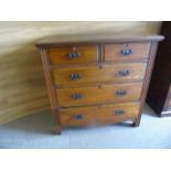 OAK 2 OVER 3 CHEST OF DRAWERS EST [£40-£60]