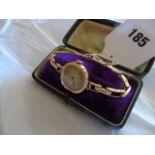 9CT YELLOW GOLD LADIES MANUAL WIND WRIST WATCH 18.47GRAMS EST [£40-£60]