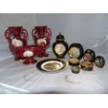 MIXED LOT MODERN CHOKIN 24KT EDGING POTTERY EST [£5- £10]