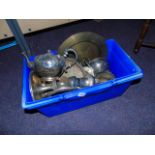 BOX LOT OF PLATED WARE EST [£5- £15]