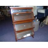 1930's ART DECO MAHOGANY MARBLE TOPPED, MCVITE & PRICE 'S BISCUIT SHOP ADVERTISING DISPLAY CABINET