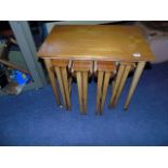 MID CENTURY TEAK NEST OF TABLES EST [£20- £40]