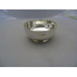 SILVER SUGAR BOWL LONDON 1929 11cm DIA 6,5 ozs EST [£40- £60]