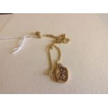 9CT GOLD ST CHRISTOPHER CHAIN 3.9GRAMS EST [£20-£40]