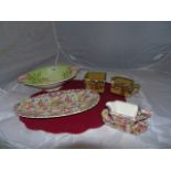 ROYAL DOULTON SUGAR & CREAM ,SHORTER BOWL, CHINTZ SANDWICH PLATE & CREAM JUG EST [£20- £40]