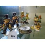 SELECTION OF 6 HUMMEL FIGURES & PIN DISHES EST [£20-£30]